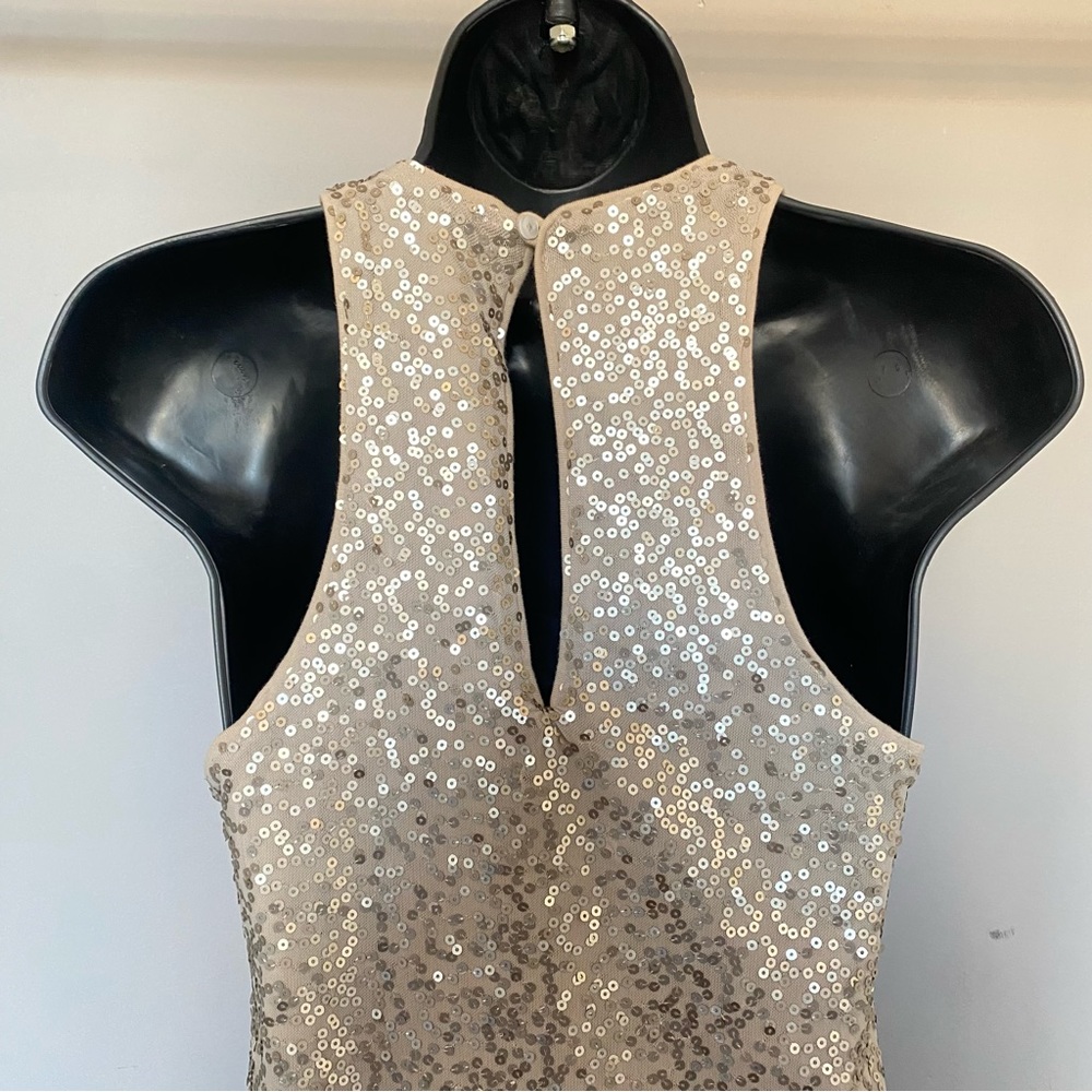 🆕Hollister Gold Sequin Bling Bodycon Party Dress Small New With Tag - Picture 6 of 9